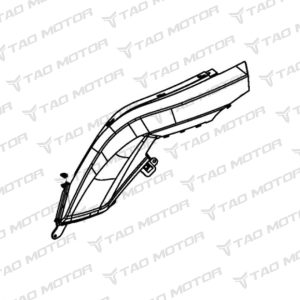 Tapa izquierda del tanque de gasolina