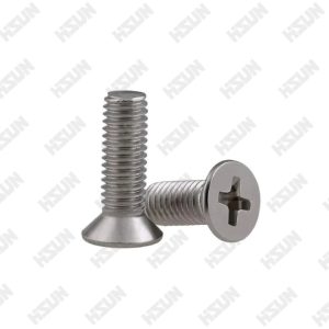 Tornillo de cabeza avellanada empotrable en cruz M5×12